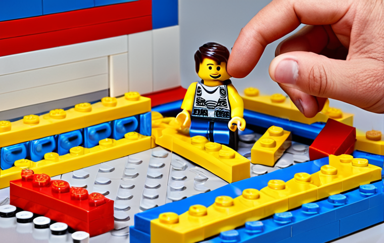 **

Lean startup concept: Customer feedback as Lego blocks building a perfect product, quickly launching an MVP and improving based on customer reactions.

**